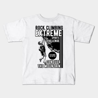Rock Climbing Kids T-Shirt